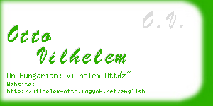 otto vilhelem business card